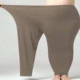 thumbnail image 4 of Plus Size Women's Yoga Pants - High Waist Hip Lifting Workout Leggings (XL-5XL, 18 Colors) | Yubnlvae (Coffee | 3XL), 4 of 6