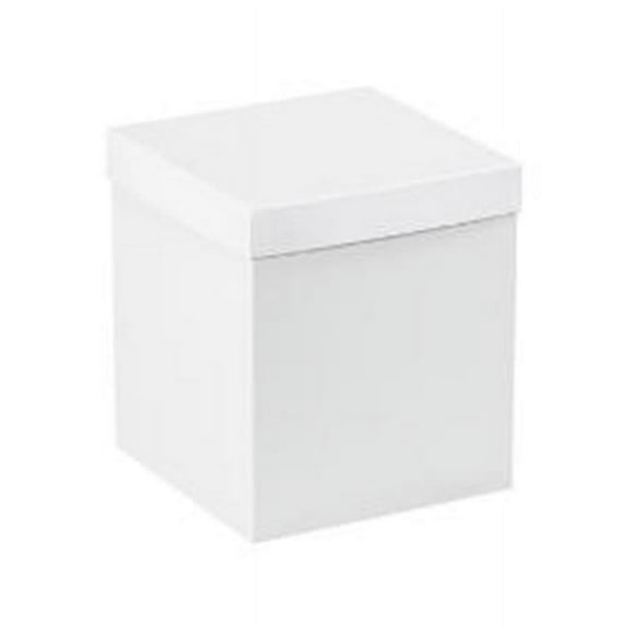 Box Partners DGB889W 8 in. x 8 in. x 9 in. White Deluxe Gift Box Bottoms