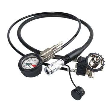 Scuba Diving Low Pressure Hose - Rubber Inflator Regulator Hose With Brass Connector