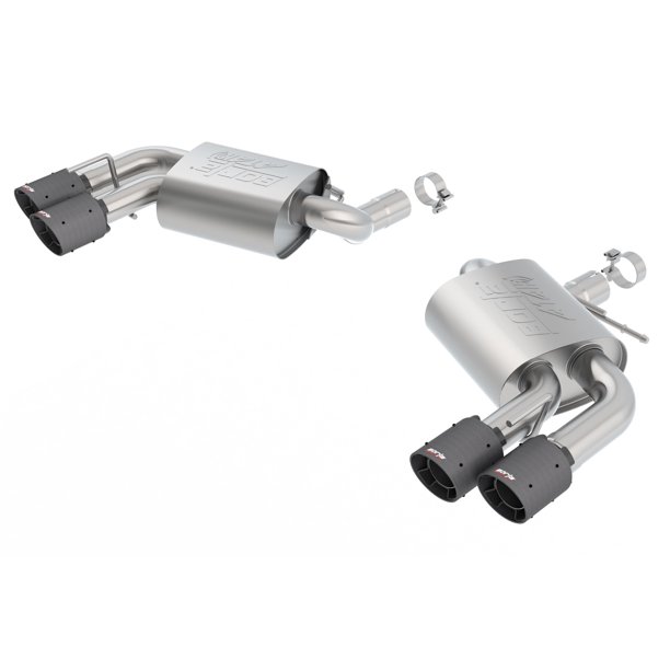 Borla 11921CFBA ATAK AxleBack Exhaust System; 2.75in. Into Muffler