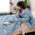 thumbnail image 6 of GDDTOY Winter Lazy Quilt With Sleeves Quilt Winter Warm Thickened Washed Quilt Blanket Funny Blanket For Chide And Adult Bedding Bedding Comforter Sets Coquette Bedding Aesthetic Bedding, 6 of 6