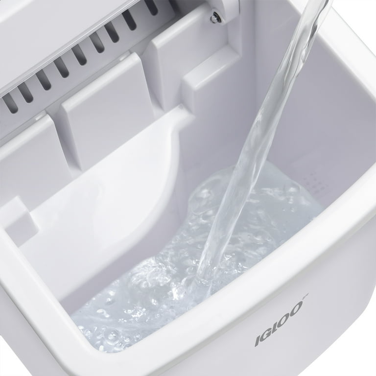 IGLOO 26 lb. Portable Automatic Self-Cleaning Ice Maker in White
