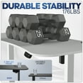 thumbnail image 5 of VIVO White 63” x 32” Electric Height Adjustable Stand Up Desk, 5 of 8