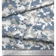 thumbnail image 2 of Soimoi polyester Crepe Fabric Two Tone With Grey Camouflage Decor Fabric Printed Yard 52 Inch Wide, 2 of 3