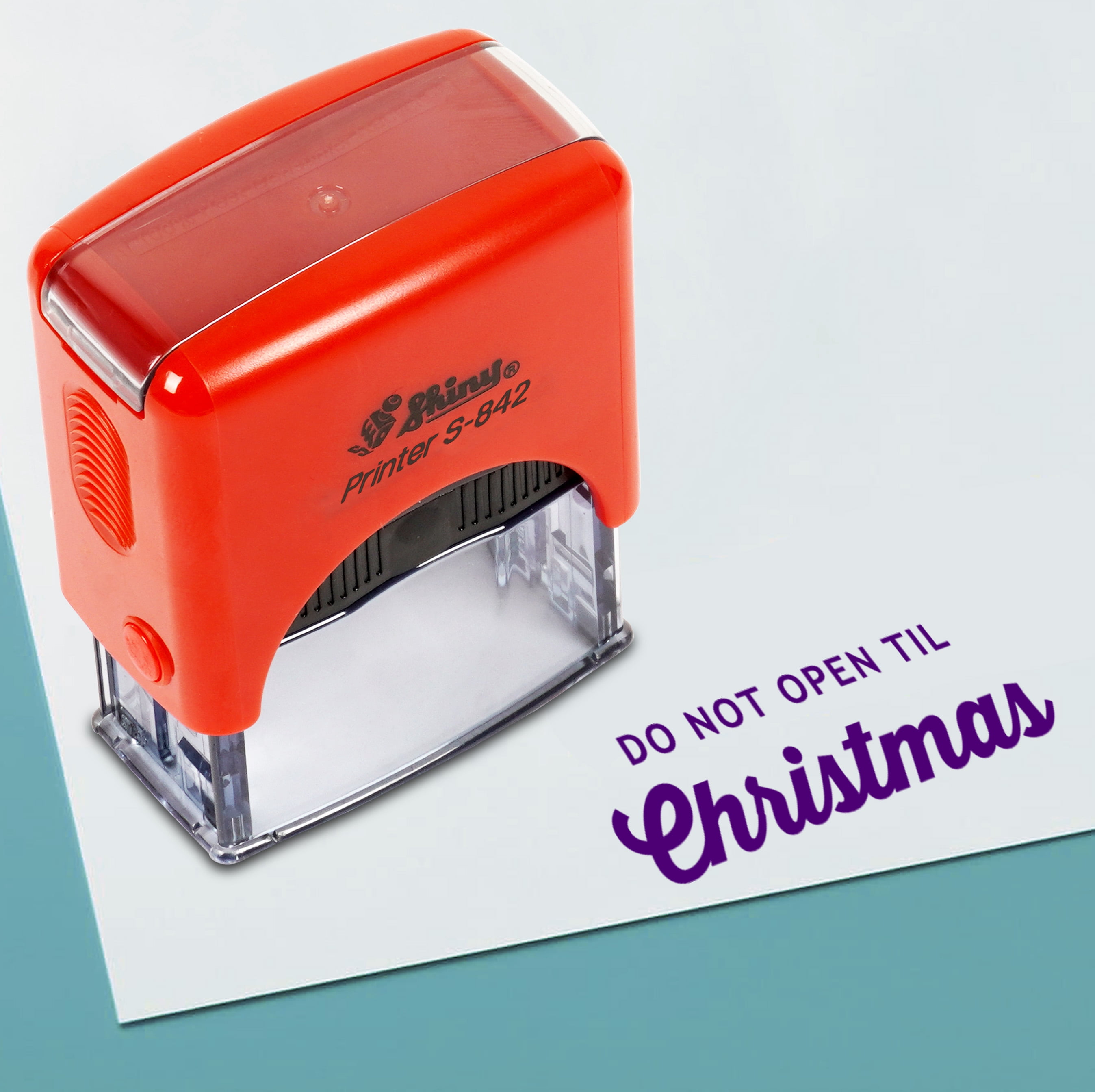 Printtoo Do Not Open Til Christmas Self Inking Rubber Stamp Pre,Inked ...