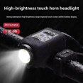 thumbnail image 3 of Kids' Bicycle Safety Set: USB Rechargeable Front Light with Bell, Waterproof Tail Light, Compact & Durable Cycling Gear for Night Riding, Mountain Biking - (Dark Cyan Black), 3 of 6