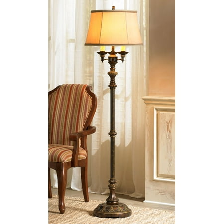 floor lamp italian light ivy barnes traditional bronze bell candelabra shade reading bedroom living lamps