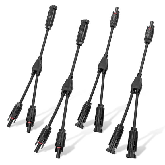 Adaptador fotovoltaico paralelo con rama en Y ECO-WORTHY de 30 A Solar Connectors