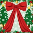 thumbnail image 2 of Coquette Large Satin Bow, 24 x 35 Inches, Giant Bow Ribbon Tie for Coquette Room Decor, Birthday Party Christmas Backdrop Wall Decoration, 2 of 5