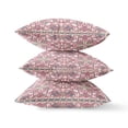 thumbnail image 2 of Jahan Paisley Broadcloth Fabric Blown and Closed Pillow - Muted Magenta Cream, 2 of 4