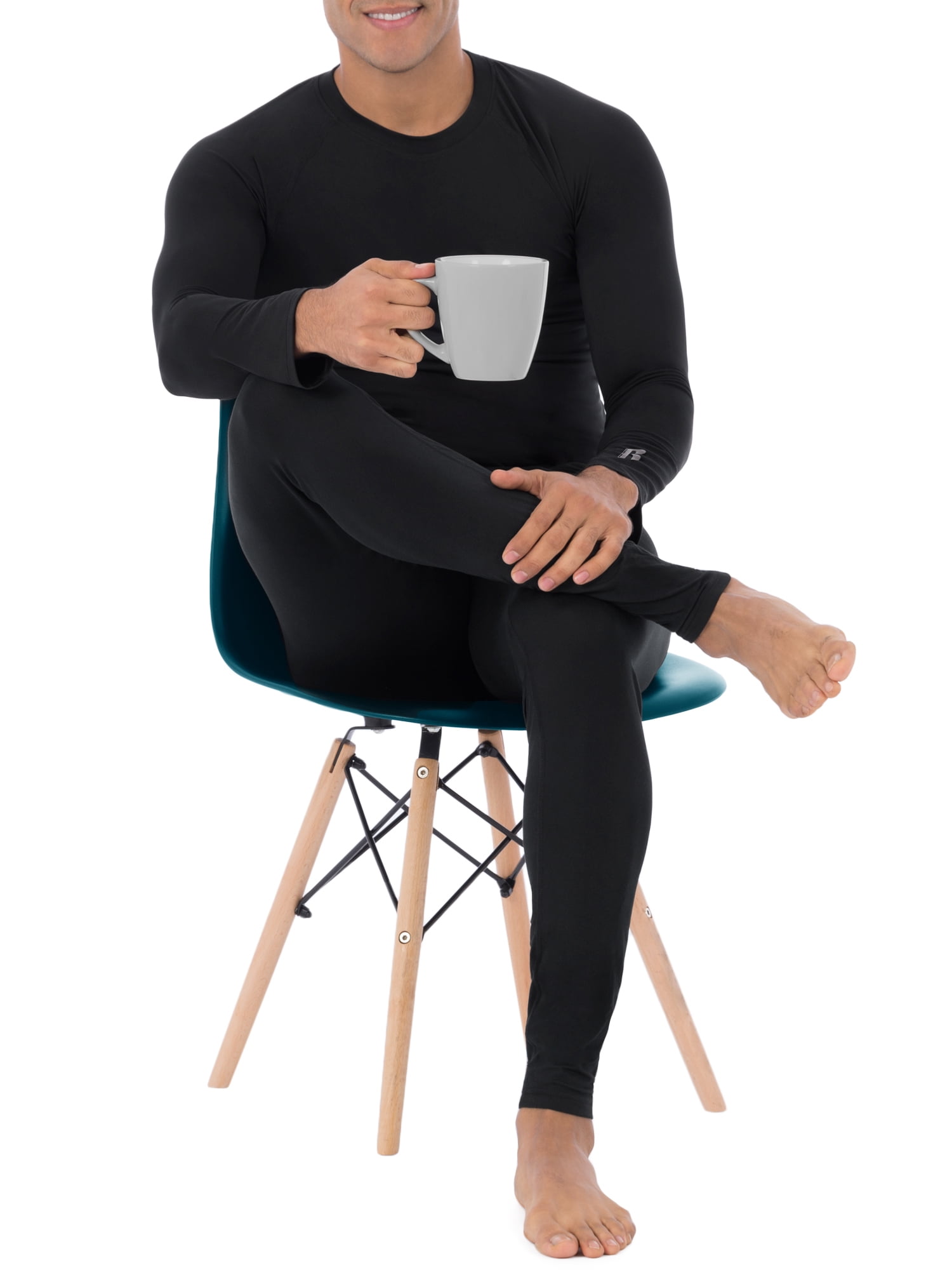 Russell Adult Mens & Big Mens L2 Active Performance Base Layer Thermal Pant, 2-Pack, Sizes M-5XL