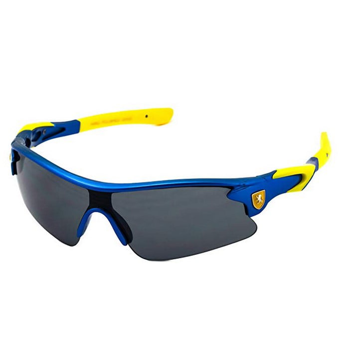 Half Frame Cycling Baseball Running Men Sport Sunglasses Fire Ice Gold Lenses 