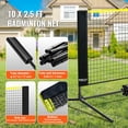 thumbnail image 4 of VEVOR Badminton Net, Height Adjustable Volleyball Net, 10ft Wide Foldable Pickleball Net, Portable Easy Setup Tennis Net Set with Poles, Stand and Carry Bag, for Kids Backyard Game Indoor Outdoor Use, 4 of 9