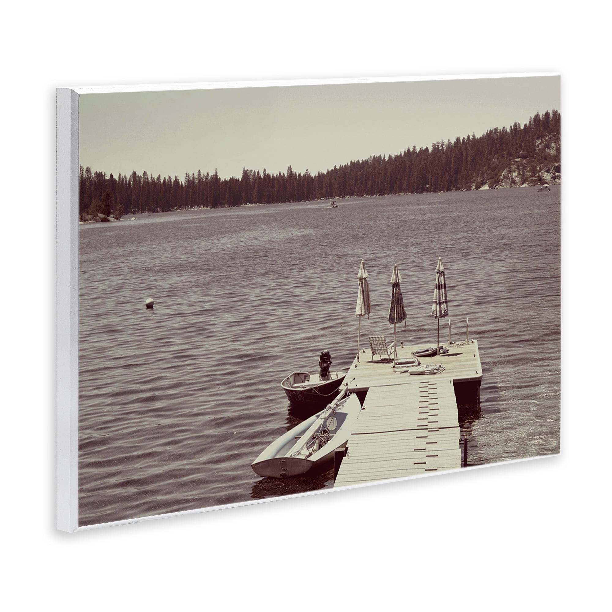Stupell Industries Vintage Lake Life Dock Wall Plaque Art, design by Gemma Bardot
