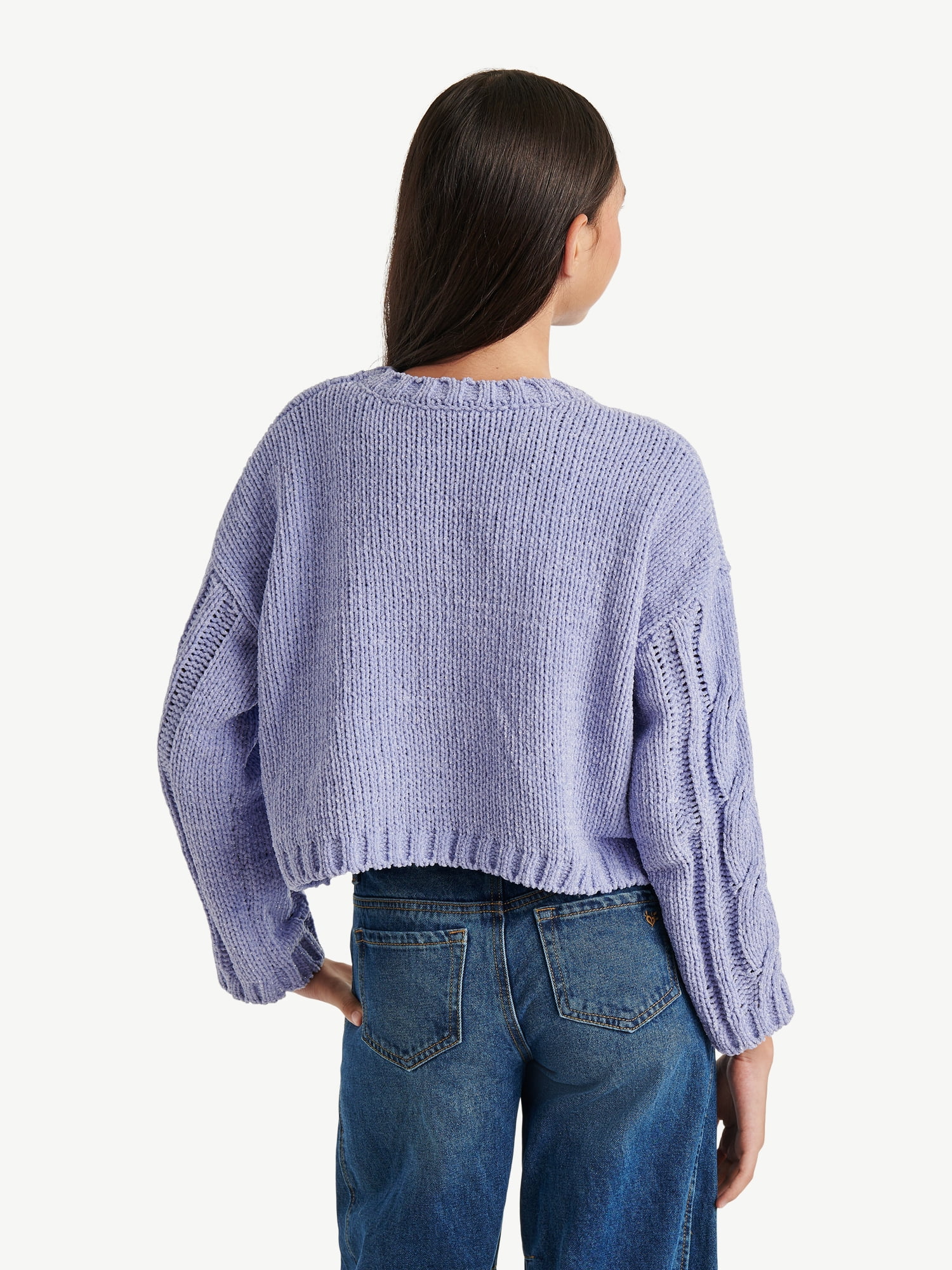 Justice Girls Cable Knit Sweater, Sizes XS - XLP