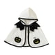 thumbnail image 4 of Capa poncho con capucha de calabaza para niños, disfraz de Halloween, bata para niños y niñas Blanco, 4 of 9