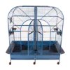 A and E Cage Co. 64"x32" Double Macaw Cage - White