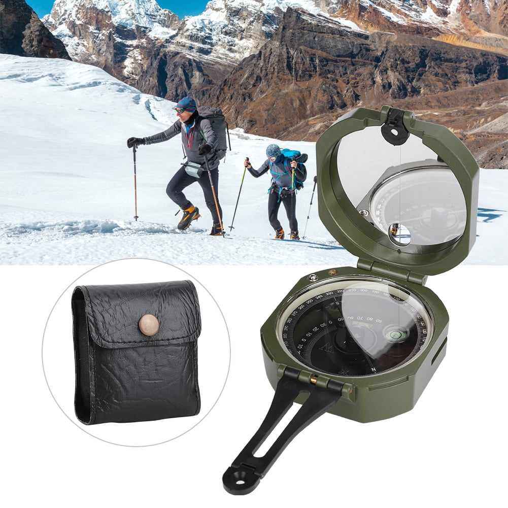 Outdoor Compass, Shockproof Weahter Resistant Compass Accurate  Declination Adjuster Clear Scale Crush Resistant  For Geological Survey
