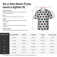 thumbnail image 5 of Pofeuu Soccer Print Hawaiian Shirt for Men Sleeves Casual Button Down Summer Beach Dress Shirts T-Shirts,Medium, 5 of 7
