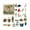 as shown, variant on Christmas Arrival Calendar with 24 Acrylic Pieces, Spend Happy Christmas Countdown Together, 3D Aircraft Box with 24PC Fishing Gear Advent Calendar Blind Box Double-Sided Printing