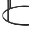thumbnail image 3 of Round Metal Frame Side Table with Tubular Legs Black - Saltoro Sherpi, 3 of 5