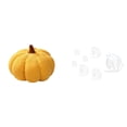 thumbnail image 1 of Cojín decorativo de calabaza de Halloween para sofá con pegatinas de pared de peces de espejo acrílico, removibles, para dormitorio y fondo de TV, 1 of 8