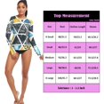 thumbnail image 3 of joogoo Womens UPF 50+ Sun Shirts Geometric Leopard Stripes Long Sleeve UV Protection Rash Guard Tops XS, 3 of 7