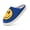 Blue Yellow, variant on Smile Face Slippers for Women Fuzzy, Cute PU Leather Fluffy House Slippers, Plush Memory Foam Slippers Cozy Slip-On Shoes