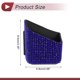 thumbnail image 4 of Estuche para Gafas de Sol de Coche Unique Bargains Soporte Universal para Gafas de Sol de Coche ABS, Piedras de Rhinestone Azul 3.35"x2.68" 1 Par, 4 of 7