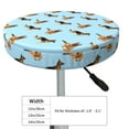 thumbnail image 4 of Fotbe German Shepherd Dog Stool Covers Round,Waterproof Round Bar Stool Covers Bar Chair Covers Washable Stool Cushion Slipcover for 12-14 Inch Chair-14 inch, 4 of 7