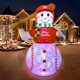 thumbnail image 1 of Muñeco de nieve inflable navideño con diseño de béisbol, 180 cm, con LED, 1 of 6
