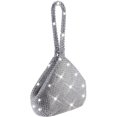 thumbnail image 2 of Bolso de mano de noche de cristal con diamantes de imitación para mujer con muñequera para boda, fiesta de graduación, bolsos de mano plateados Sailing Electrónica, 2 of 4