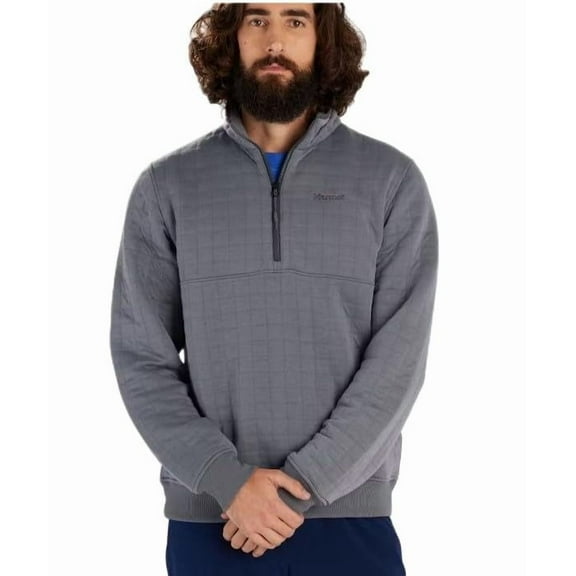 MARMOT Men's Roice 1/2 Zip Pullover Sweatshirt, Steel Onyx, X-Large