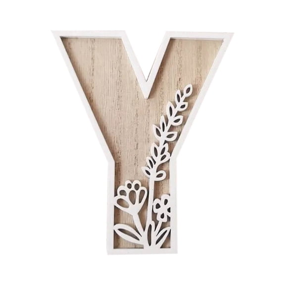 Lilixerw Wooden Carved Alphabet Letter Home Decor,House Number Shop Signs Handcrafts(Y)