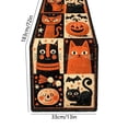 thumbnail image 3 of Vintage Halloween Table Runner Halloween Decor, Retro Linen Table Runner, Primitive Ghost Pumpkin Black Cat Bat, Seasonal Kitchen Dining Home Decor, 3 of 6