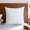 thumbnail image 4 of Pillow Covers 20x20 Inch, Blue Spring Floral Linen Pillowcase with Invisible Zipper, Summer Botanical Watercolor Decorative Throw Pillow Covers Cushion Case for Couch Sofa Bed Living Room, 4 of 9
