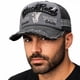 thumbnail image 5 of Black Rebel Gorra Knite estilo vintage desgastado para hombre estampada, 5 of 5