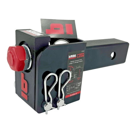 bROK 2" receiver Flip Mount Adjustable Ball Mount with Hitch Ball