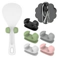 thumbnail image 4 of Rice Spoon Holder Silicone Storage Rack Kitchen Wall-Mounted Cooker Spoon Shelf, 4 of 8
