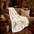 thumbnail image 3 of Golden Retriever Floral Garden Loyal Companion, Playful Pet Portrait Pattern, Warm Flannel Blanket for Living Room and Reading Nook, Dog Lovers Friendship Gift, Pet Lover Home Decor, 3 of 9