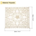 thumbnail image 2 of Uxcell Retro Lace Placemat 15x15-in Square Embroidered Table Place Mats French Crochet Doilies Coasters Cup Mat, Brown, 2 of 7