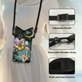 thumbnail image 5 of SEANATIVE Neoprene Phone Bag Cellphone Pouch Waterproof Smartphone Purse with Removable Adjustable Strap Shockproof Phone Pouch 8 x 4 inch, Butterfly Mushroom Leaves Flower Moon, 5 of 7