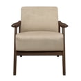 thumbnail image 2 of Lexicon Carlson Velvet Upholstered Accent Chair in Light Brown, 2 of 6