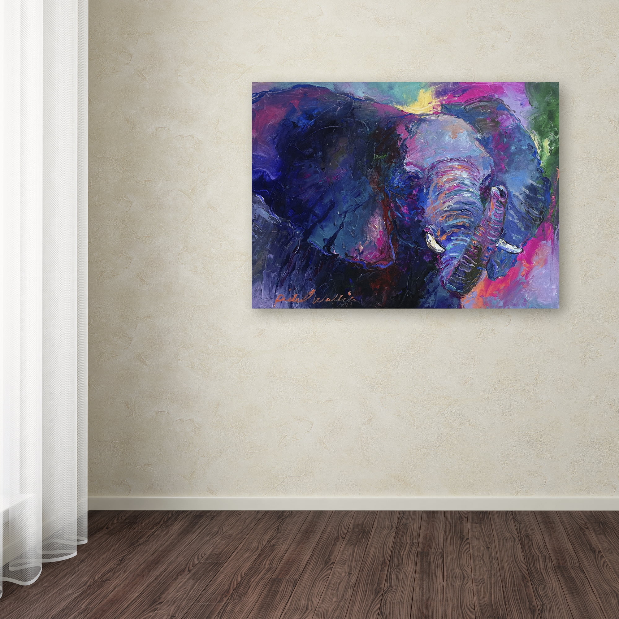 Trademark Fine Art 'Art Elephoto 4' Canvas Art by Richard Wallich