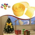 thumbnail image 2 of Sunxin Gift Wrapping Paper Holiday Decorations Featuring Cotton Like Ribbons Bows of 5Cm Wide Fabric Strips Available in Multiple Colors., A Roll of Ribbon, 2 of 9
