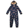 thumbnail image 6 of GRNSHTS Family Christmas Onesies Pajamas Sets Reindeer Hooded Romper PJ's Zipper Jumpsuit Loungewear, 6 of 6