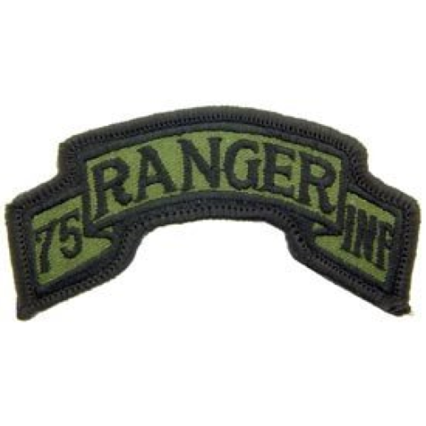 US Army Military Iron On Patch U.S. Ranger Tabs Rangers 75th Regiment Logo