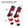 thumbnail image 3 of Vsdgher American Flag Map Unisex Crew Socks Lightweight Breathable Ventilation Ankle Socks, Mid-calf socks for Daily, 3 of 7