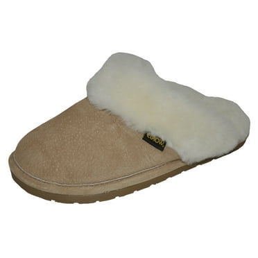 Eurow Women's Sheepskin Scuff Slipper, Chestnut, Size 9