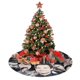 thumbnail image 4 of Falda para árbol de Navidad de Sebastian Stan, suave y divertida, decoración navideña navideña de granja de 36", 4 of 4